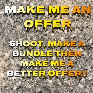 I love offers and if it’s low I will counter